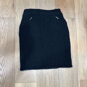 CHANEL Black Pencil Skirt